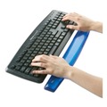 Office Jansan | Fellowes Mfg Co. 91137 Gel Crystals 18.5 in. x 2.25 in. Keyboard Wrist Rest - Blue image number 4