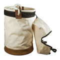 $99 and Under Sale! | Klein Tools 5104VT 12 in. Leather Bottom Canvas Bucket with Top image number 2