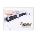 Office Jansan | PaperPro 2101 9/32 in. Holes 12-Sheet EZ Squeeze 3-Hole Punch - Black/Silver image number 3