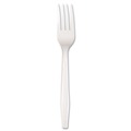 Cutlery | Boardwalk BWK FORKMWPS Mediumweight Polystyrene Forks - White (100-Piece/Box) image number 0