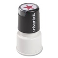 Office Jansan | Universal UNV10081 Pre-Inked/Re-Inkable STAR Round Message Stamp - Red Ink image number 0