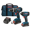 Combo Kits | Factory Reconditioned Bosch CLPK232-181-RT 18V 2.0 Ah Cordless Lithium-Ion 1/2 in. Drill Driver and Impact Driver Combo Kit image number 0