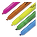 Office Jansan | Sharpie 28101 Chisel Tip Retractable Highlighters with Storage Pouch - Assorted Ink Colors, Assorted Barrel Colors (8/Set) image number 3