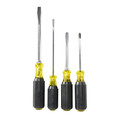 Screwdrivers | Klein Tools 85105 4-Piece Slotted and Phillips Screwdriver Set with Cushion-Grip Handles and Tip-Ident image number 2