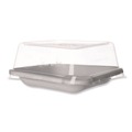 Food Trays, Containers, and Lids | Eco-Products EP-SCS5 5.04 in. x 5.04 in. x 1.09 in. 10 oz. WorldView Renewable Molded Fiber Containers - White (800/Carton) image number 4