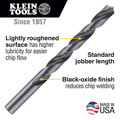 10% off Klein Tools | Klein Tools 53114 118-Degree Regular Point 9/32 in. High-Speed Drill Bit image number 1
