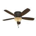 Ceiling Fans | Hunter 53355 52 in. Traditional Ambrose Bengal Ceiling Fan with Light (Onyx) image number 7