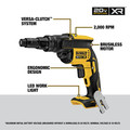 Screw Guns | Dewalt DCF622B 20V MAX XR Brushless Lithium-Ion Cordless Versa-Clutch Adjustable Torque Screwgun (Tool Only) image number 2