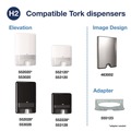 Cleaning & Janitorial Supplies | Tork 420590 1-Ply 8.3 in. x 9.45 in. Xpress Compressed Multifold Hand Towels - White (12/Carton) image number 2