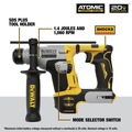 Rotary Hammers | Factory Reconditioned Dewalt DCH172BR 20V MAX ATOMIC Brushless Lithium-Ion 5/8 in. Cordless SDS PLUS Rotary Hammer (Tool Only) image number 6