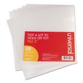  | Universal UNV81525 Letter Size Project Folders - Clear (25/Pack) image number 1