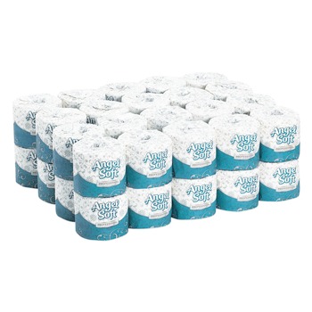 TOILET PAPER | Georgia Pacific Professional 16840 Angel Soft Septic Safe, 2-Ply, Premium Bathroom Tissue - White (40-Rolls/Carton)
