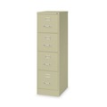 Office Filing Cabinets & Shelves | Alera 26123 15 in. x 22 in. x 52 in. Letter-Size Four-Drawer Economy Vertical File - Putty image number 1