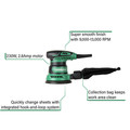 Random Orbital Sanders | Metabo HPT SV13YSTM 5 in. Variable Speed Random Orbit Finishing Sander image number 2