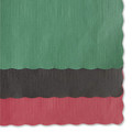 Linen and Table Accessories | Hoffmaster 310528 Solid Color Scalloped Edge Placemats, 9.5 X 13.5, Hunter Green, 1,000/carton image number 2