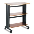 Office Desks & Workstations | Safco 1881CY 29.5 in. x 20 in. x 35 in. Muv Three Level Engineered Wood Machine Cart/Printer Stand - Cherry/Black image number 0
