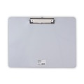 Office Jansan | Universal UNV40302 0.5 in. Clip Capacity 11 in. x 8.5 in. Landscape Orientation Plastic Brushed Aluminum Clipboard - Silver image number 0