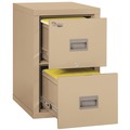 Office & Office Supplies | FireKing 2P1825-CPA Patriot 17.75 in. x 25 in. x 27.75 in. 1-Hour Fire Protection 2 Legal/Letter File Drawers Insulated Fire File - Parchment image number 2