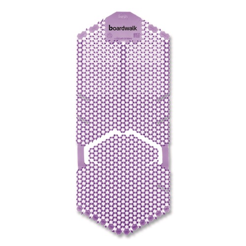 Cleaning & Janitorial Supplies | Boardwalk TSU-P-006I006I-11-AAS80 5.22 oz. Vertical Urinal Screen - Lavender Scent Purple (6/Carton) image number 0