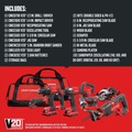 Combo Kits | Factory Reconditioned Craftsman CMCK801D2R V20 Lithium-Ion Cordless 8-Tool Combo Kit with 2 Batteries (2 Ah) image number 1