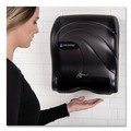 Labor Day Sale! Save $30 off $199! | San Jamar T8490TBK 11.88 in. x 9.1 in. x 14.4 in. Oceans Smart Essence Electronic Towel Dispenser - Black image number 6