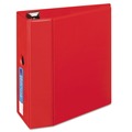  | Avery 79586 Heavy-Duty 11 in. x 8.5 in. 5 in. Capacity 3 Locking One Touch EZD Rings Non-View Binder with DuraHinge and Thumb Notch - Red image number 0