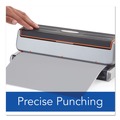  | Swingline A7074520 Optima 20-Sheet Electric Three 9/32 in. Hole Punch - Silver/Black image number 4
