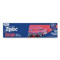 Food Service | Ziploc 383231 9.6 in. x 12.1 in. Double Zipper Storage Bags - Clear (12/Carton) image number 1