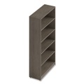 Office Filing Cabinets & Shelves | Alera AE1NNN-B36651 TOM 36 in. x 14 in. x 65 in. 5-Shelf Seville Bookcase - Walnut image number 4
