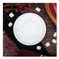 Cutlery | Dart 20RL Vented Foam Lids Fits 6 - 32 oz. Cups - White (10 Packs/Carton) image number 4