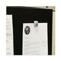 Paper Clips, Binder Clips, & Fasteners | Advantus 91172 Grip-A-Clip 0.13 in. Jaw Capacity Magnetic/Adhesive Clips - Gray (10/Box) image number 4