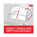 Office Jansan | 3M DH640 300 Sheet Capacity In-Line Freestanding Plastic Copyholder - Black/Clear image number 7