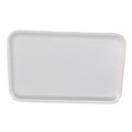 Food Trays, Containers, and Lids | GEN 16SWH 11.63 in. x 7.25 in. x 0.54 in. #16S Meat Trays - White (250/Carton) image number 2