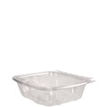 Food Trays, Containers, and Lids | Dart CH24DEF ClearPac SafeSeal 24 oz. Tamper-Resistant/Evident Flat-Lid Containers - Clear (100/Bag, 2 Bags/Carton) image number 3