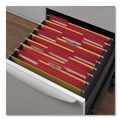 Office Jansan | Universal UNV13523 Deluxe Reinforced 1/3-Cut Top Tab Folders with Fasteners - Letter Size, Red (50/Box) image number 3