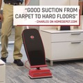 Vacuums | Hoover Commercial CH50300 Task Vac Soft Bag Lightweight Upright with 12 in. Cleaning Path - Black/Red image number 6