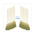Brooms | Boardwalk BWK926YCT 56 in. Yucca/Corn Fiber Bristles Parlor Broom - Natural (12/Carton) image number 2