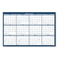 Bulk Savings Pricing 2 | House of Doolittle 396 12-Month (Jan to Dec): 2026 24 in. x 37 in. Recycled Poster Style Reversible/Erasable Yearly Wall Calendar - White/Blue/Gray Sheets image number 2