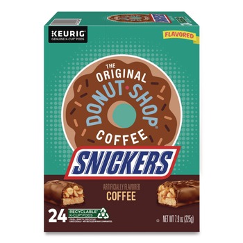 The Original Donut Shop 5000367239 Flavored Coffee K-Cups - Snickers (24/Box)