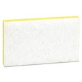 Sponges & Scrubbers | Scotch-Brite PROFESSIONAL 63 0.7 in. Thick 3.6 in. x 6.1 in. #63 Light-Duty Scrubbing Sponge - Yellow/White (20/Carton) image number 1