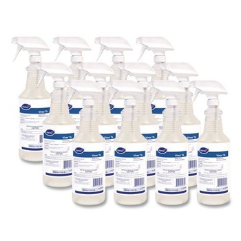 Diversey Care Virex TB 32 oz. Liquid Bottle Disinfectant Cleaner - Lemon Scent (12/Carton)