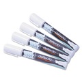 Office Jansan | Deflecto SMA510-V4-WT Wet Erase Markers with Medium Chisel Tip - White (4/Pack) image number 3