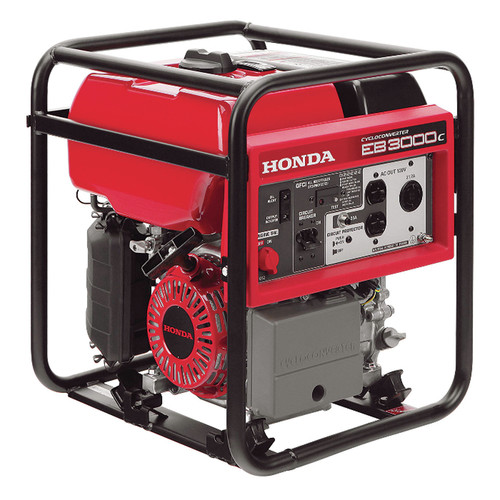 Honda Eb3000c 3 000 Watt Industrial Portable Generator Carb Cpo Outlets
