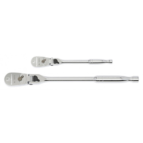 Ratchets | GearWrench 81274 2-Piece 1/4 in. & 3/8 in. Drive Full Polish Locking Flex Handle Ratchet Set image number 0