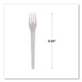 Cutlery | Eco-Products EP-S012 Plantware 6 in. Compostable Cutlery Fork - Pearl White (1000/Carton) image number 4