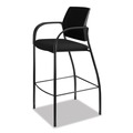 Office Chairs | HON HICS7.F.E.IM.CU10.T Ignition 300 lbs. Capacity Fixed Arm 4-Way Stretch Mesh Back Cafe Height Stool - Black image number 9