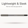 Pens | TOPS PEN12128 PENTONIC Medium 1 millimeter Stick Ballpoint Pen - Black Ink/Charcoal Gray Barrel (25/Pack) image number 5