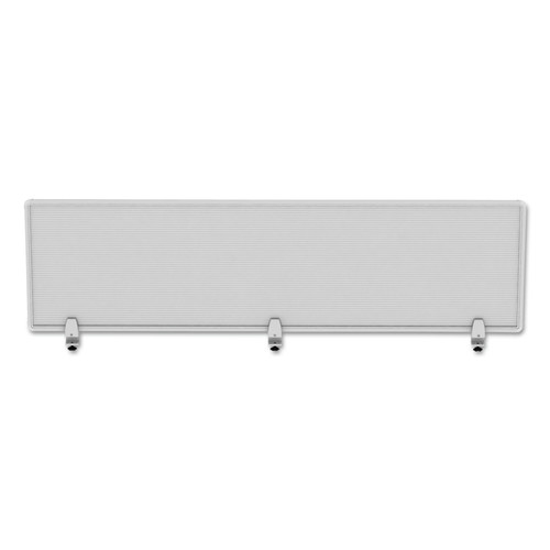  | Alera ALEPP6518 65 in. x 0.5 in. x 18 in. Polycarbonate Privacy Panel - Silver/Clear image number 0