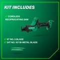 Metabo HPT Clearance | Metabo HPT CR18DAQ4M 18V Lithium-Ion One Handed Cordless Reciprocating Saw (Tool Only) image number 1