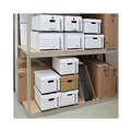 Office Jansan | Universal 9523001 12 in. x 15 in. x 10 in. Letter/Legal Files Basic-Duty Economy Record Storage Boxes - White (10/Carton) image number 6